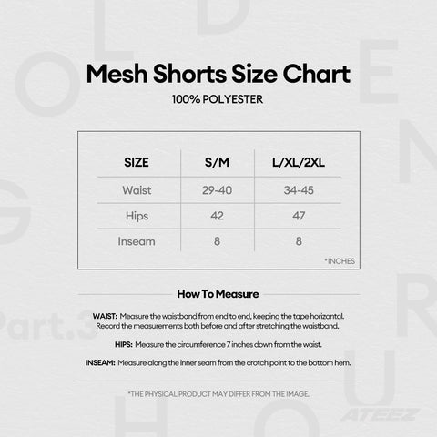 ATEEZ GOLDEN HOUR Part.3 - Mesh Shorts