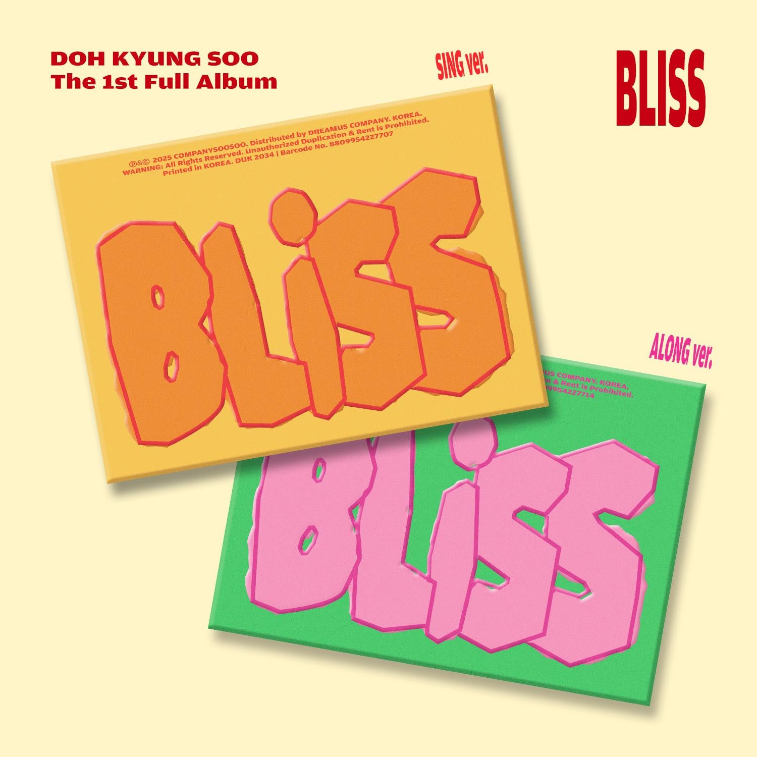 DOH KYUNG SOO (D.O.) The 1st Full Album 'BLISS'