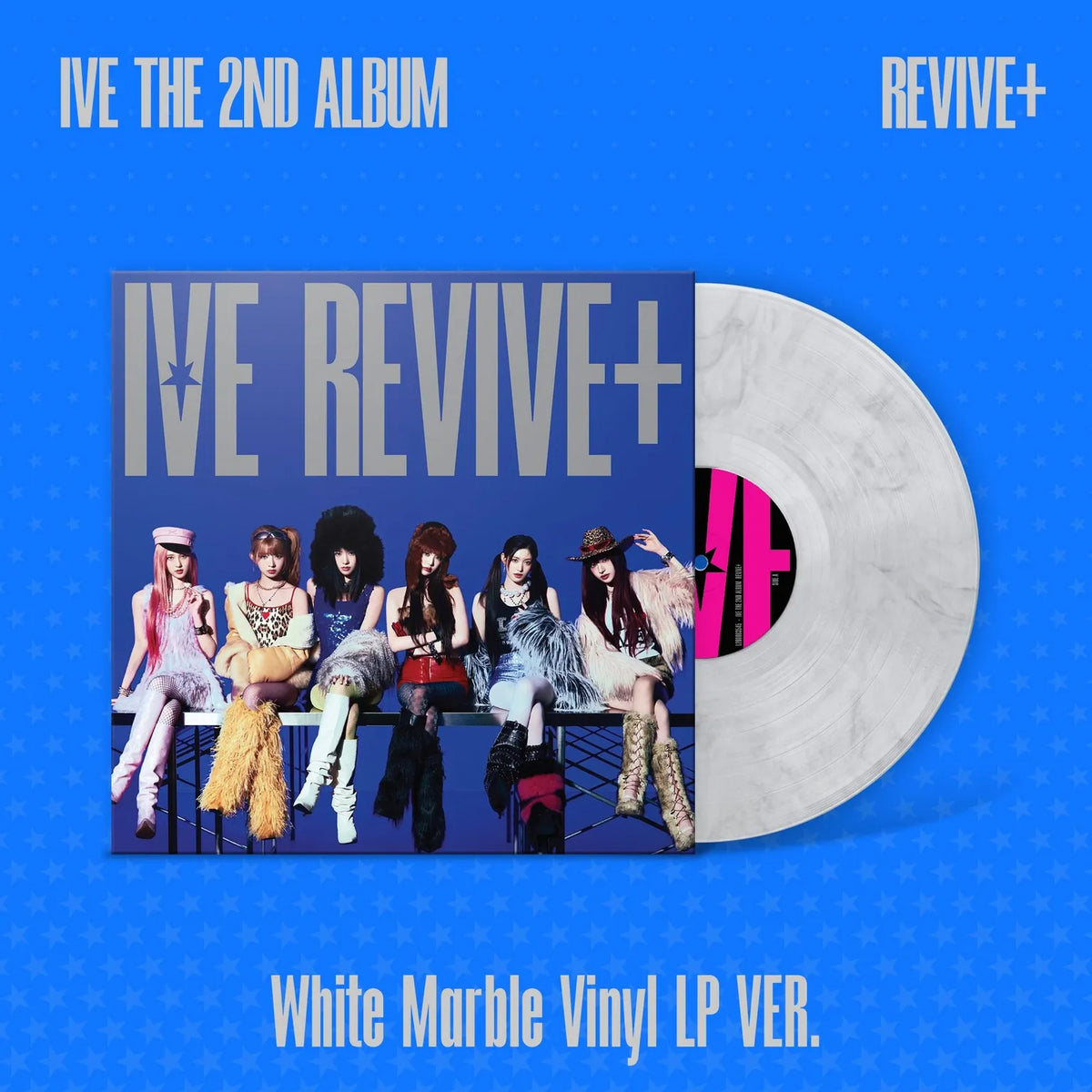IVE - REVIVE+ (White Marble Vinyl LP VER.) (Limited Edition)