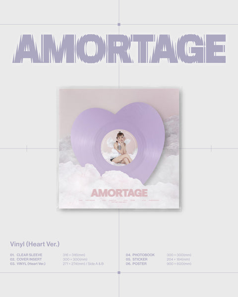 JISOO (BLACKPINK) AMORTAGE Vinyl (Heart ver.)