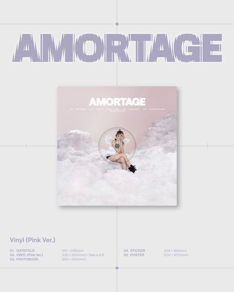 JISOO (BLACKPINK) AMORTAGE Vinyl (Pink ver.)
