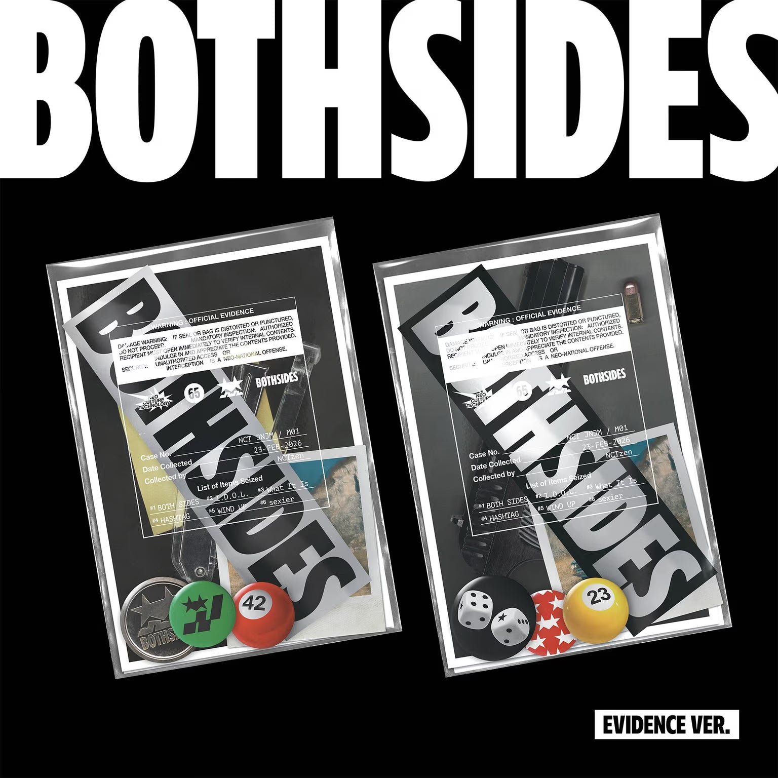 EVIDENCE SIDES BOTH JNJM NCT Ver. Album Smart Ver.) (Evidence Sides Both - JNJM NCT STOCK] READY 未開封 K-POP・アジア