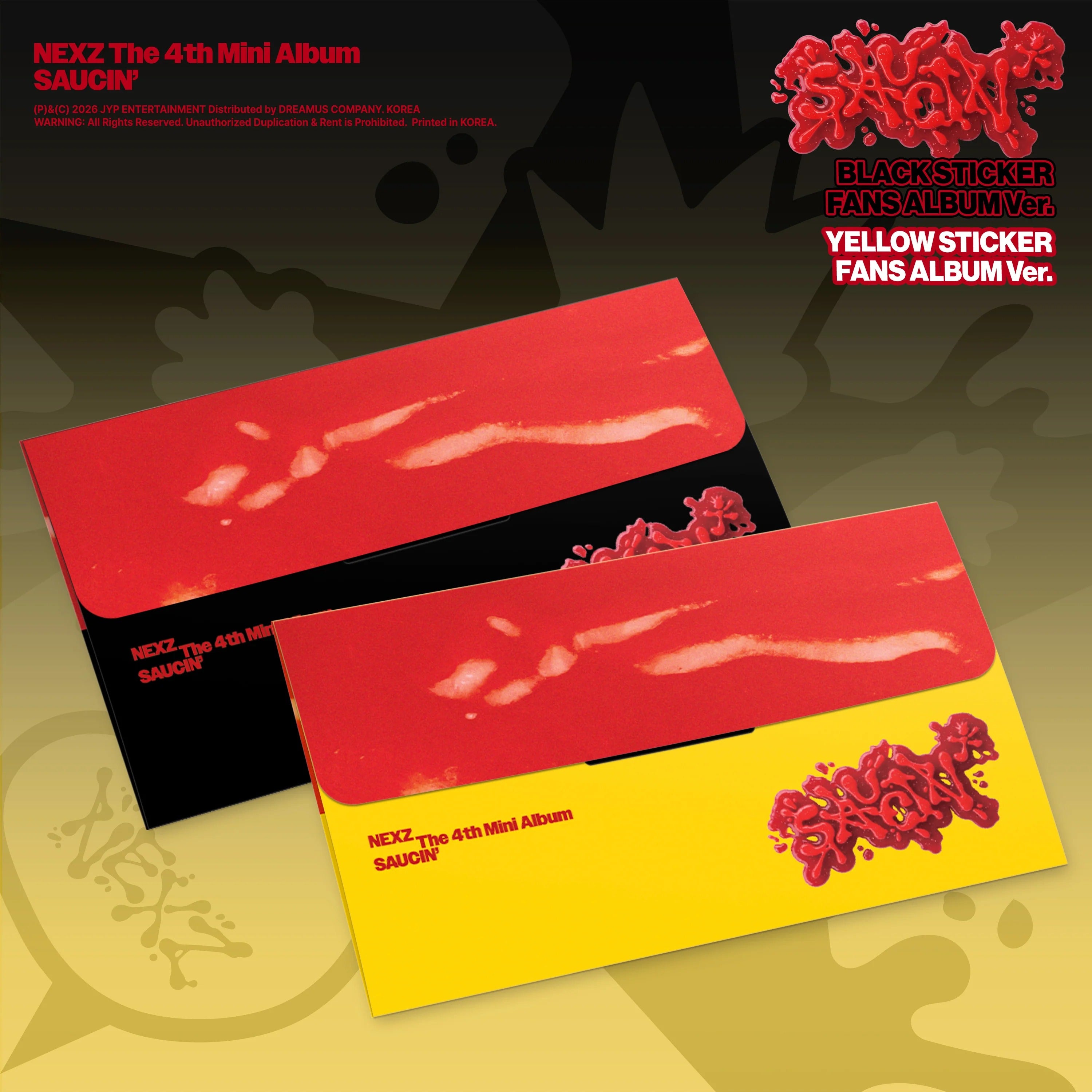 NEXZ - SAUCIN (STICKER FANS ALBUM ver.)