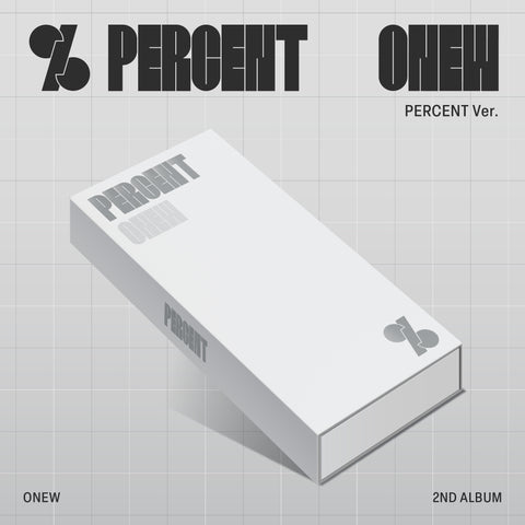ONEW 2ND ALBUM 'PERCENT' (PERCENT Ver.)