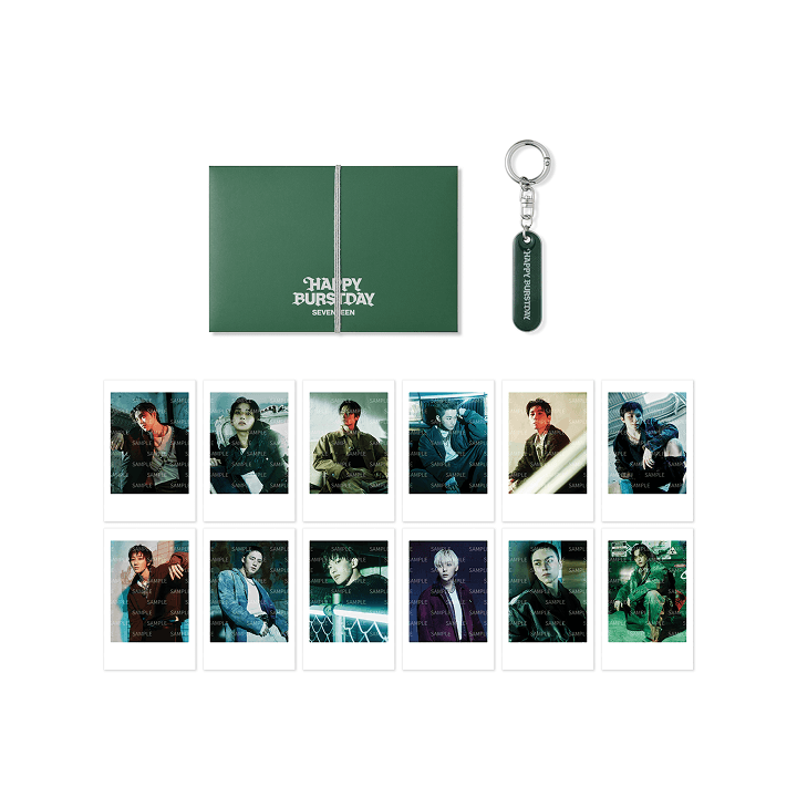 SEVENTEEN HAPPY BURSTDAY Instant Photo & Acrylic Keyring Set