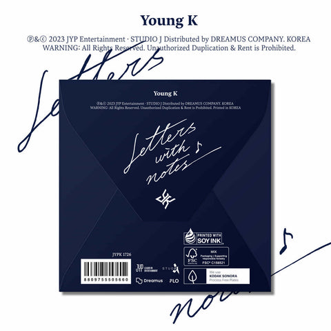 Young K (DAY6) Letters with notes (Digipack Ver.)
