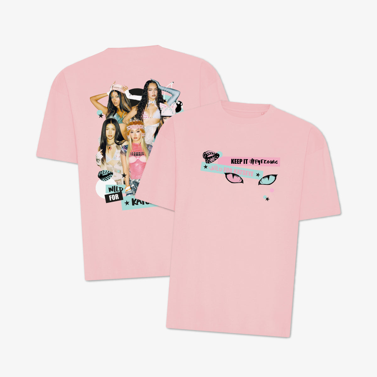 KATSEYE WILD MD - PINK T-SHIRT