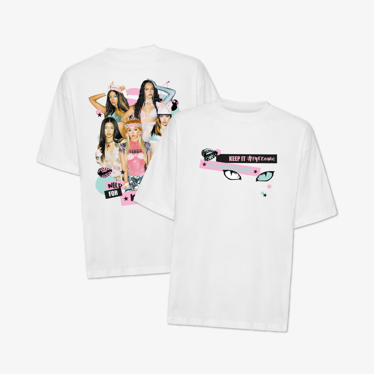 KATSEYE WILD MD - WHITE T-SHIRT