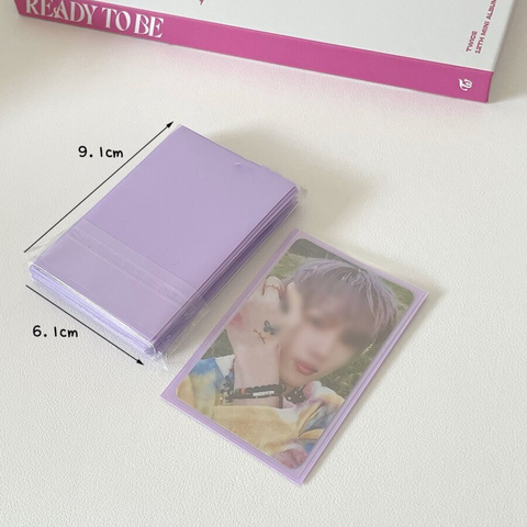 50pcs Photocard Sleeves 61x91mm