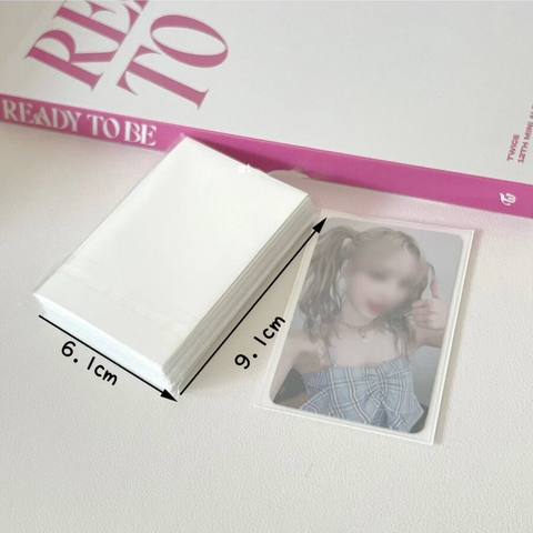 50pcs Photocard Sleeves 61x91mm