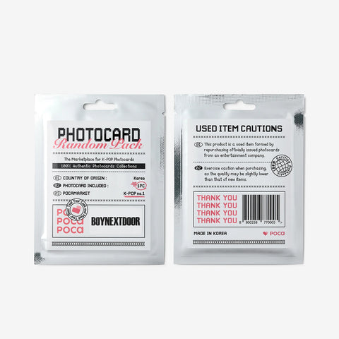 POCAMARKET PHOTOCARD RANDOM PACK