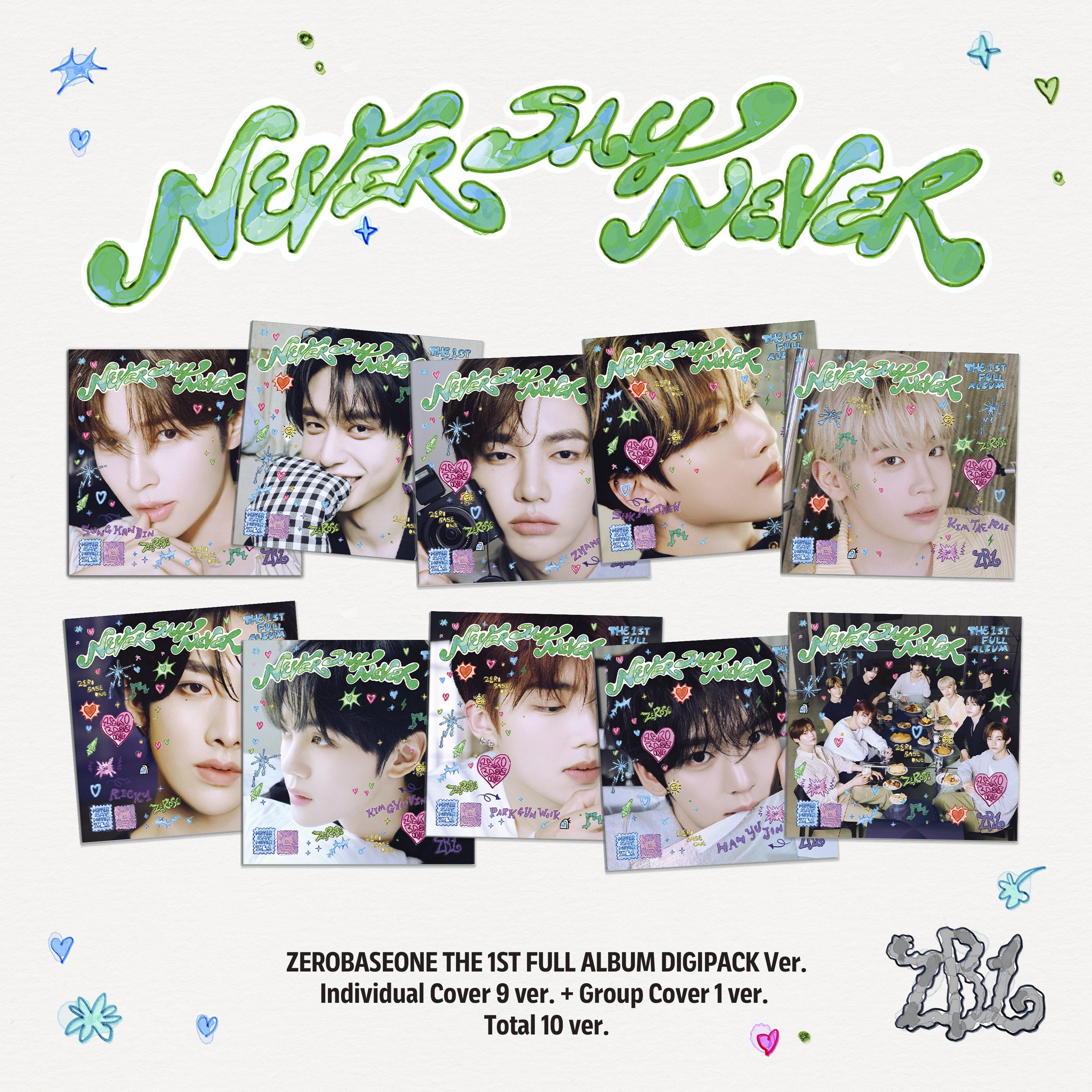 ZEROBASEONE NEVER SAYNEVER シール ZEROBASEONE NEVER SAY NEVER (DIGIPACK Ver.) – Copenhagen Kpop