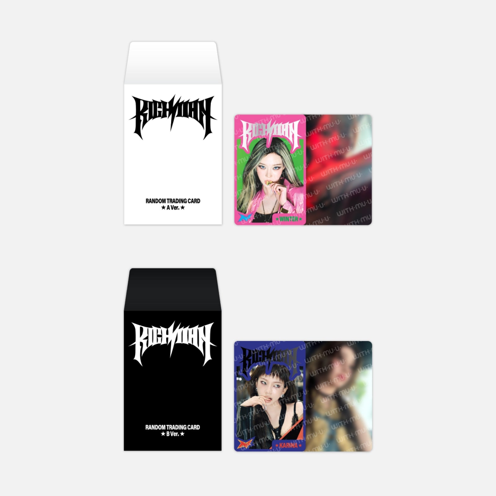aespa [RICH MAN POP-UP MD] RANDOM TRADING CARD SET