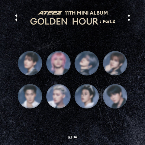 [PRE-ORDER] ATEEZ POP-UP 'GOLDEN HOUR : Part.2' MD RANDOM CAN BADGE