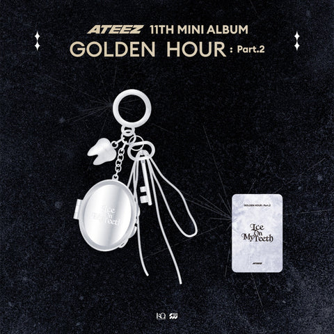 [PRE-ORDER] ATEEZ POP-UP 'GOLDEN HOUR : Part.2' MD Ice On My Teeth MIRROR KEYRING