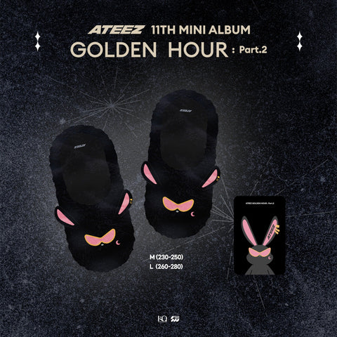 ATEEZ POP-UP 'GOLDEN HOUR : Part.2' MD MITO FUR SLIPPERS