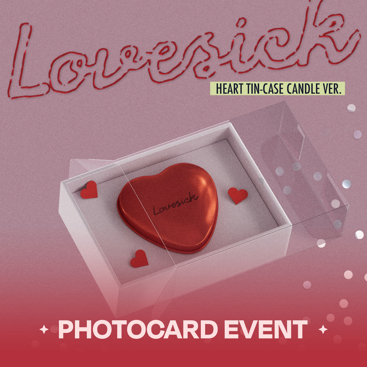 [PRE-ORDER] CHAERYEONG (ITZY) - Lovesick (HEART TIN-CASE CANDLE Ver.)