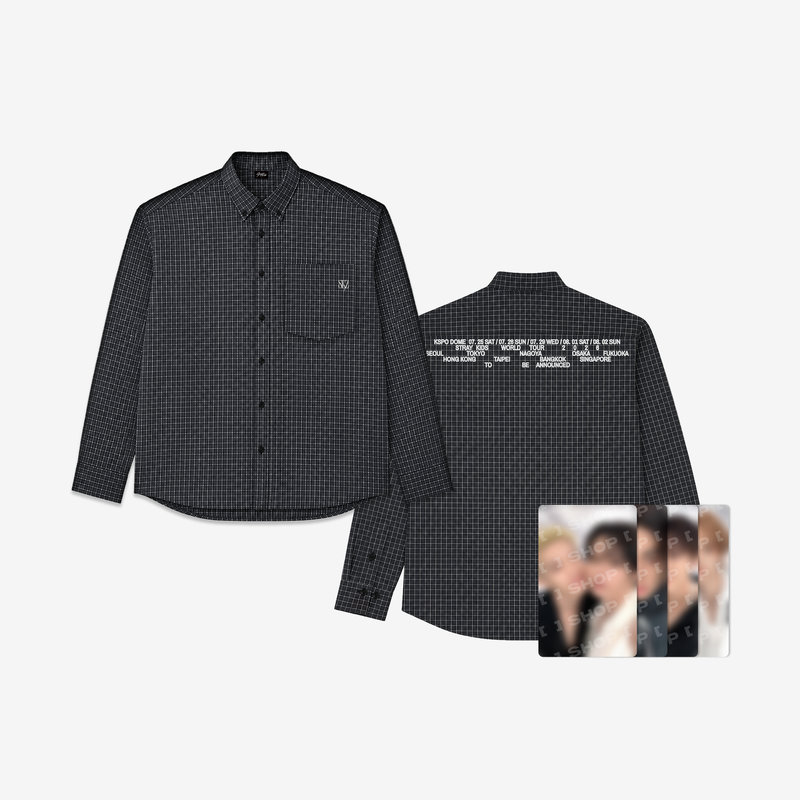 [PRE-ORDER] Stray Kids [RUN IT MD] CHECK SHIRT