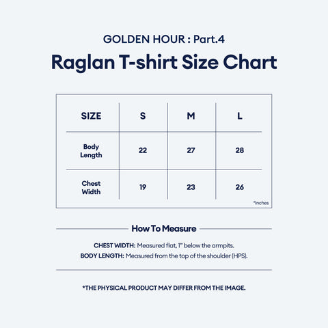 [PRE-ORDER] ATEEZ - GOLDEN HOUR : Part.4 - Raglan T-shirt