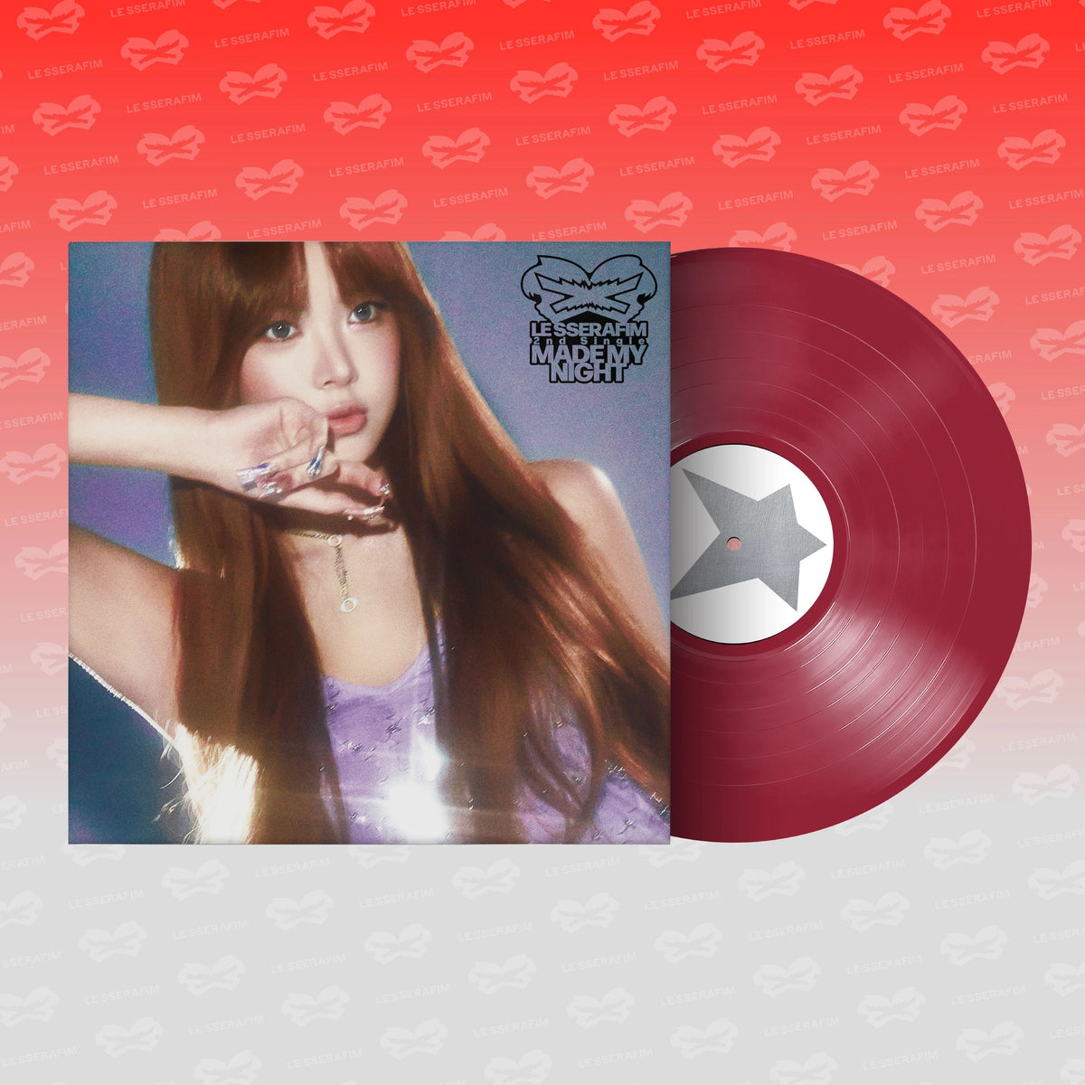 [PRE-ORDER] LE SSERAFIM - Made My Night (Vinyl - WARM RED ver.)