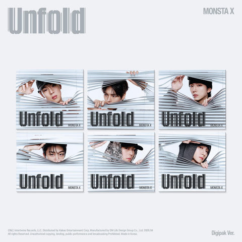 [PRE-ORDER] MONSTA X - Unfold (DIGIPACK VER.) (LIMITED EDITION)