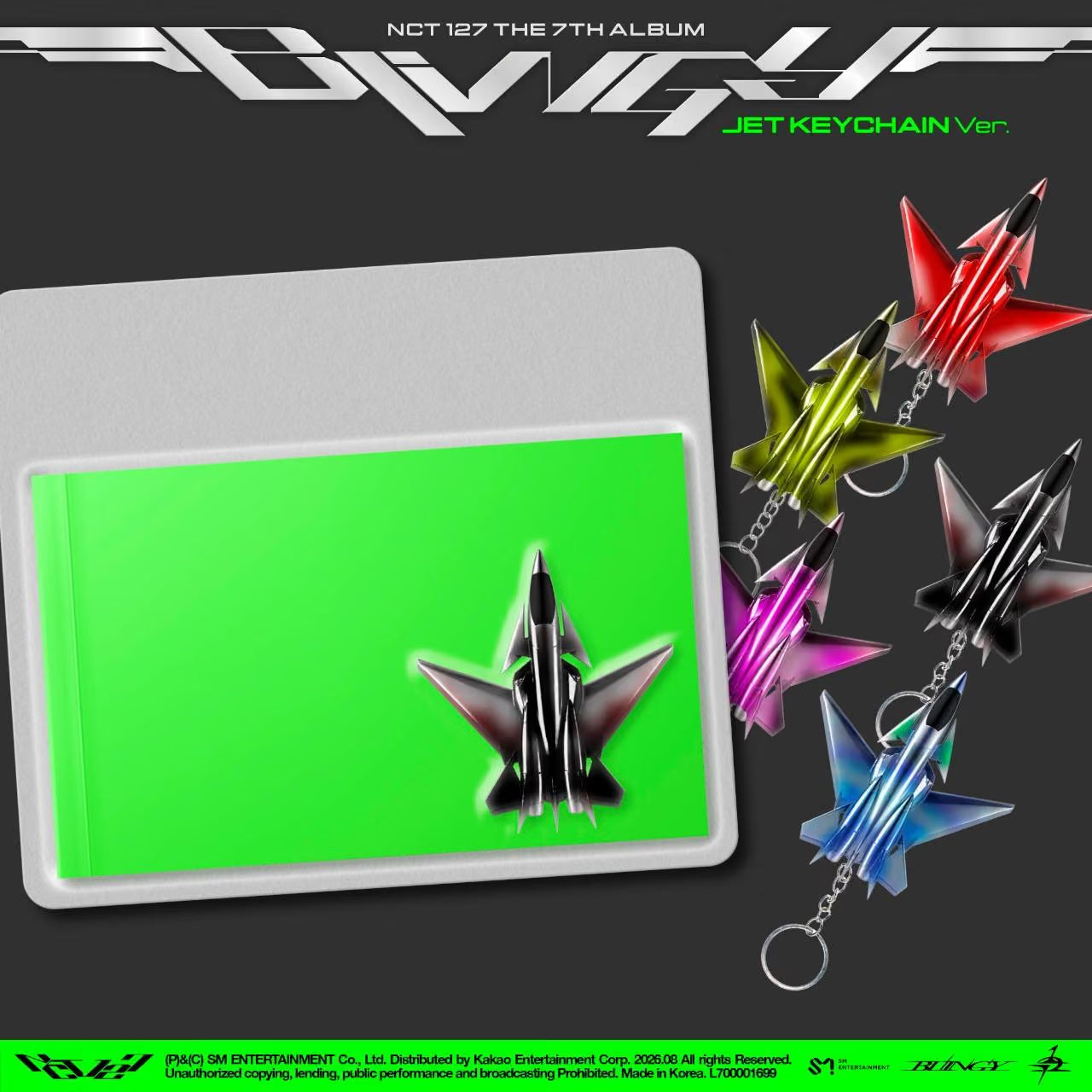 [PRE-ORDER] NCT 127 - BLINGY (JET Keychain Ver.) (Smart Album)