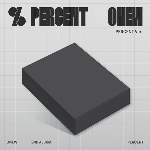 [PRE-ORDER] ONEW 2ND ALBUM 'PERCENT' (PERCENT Ver.)