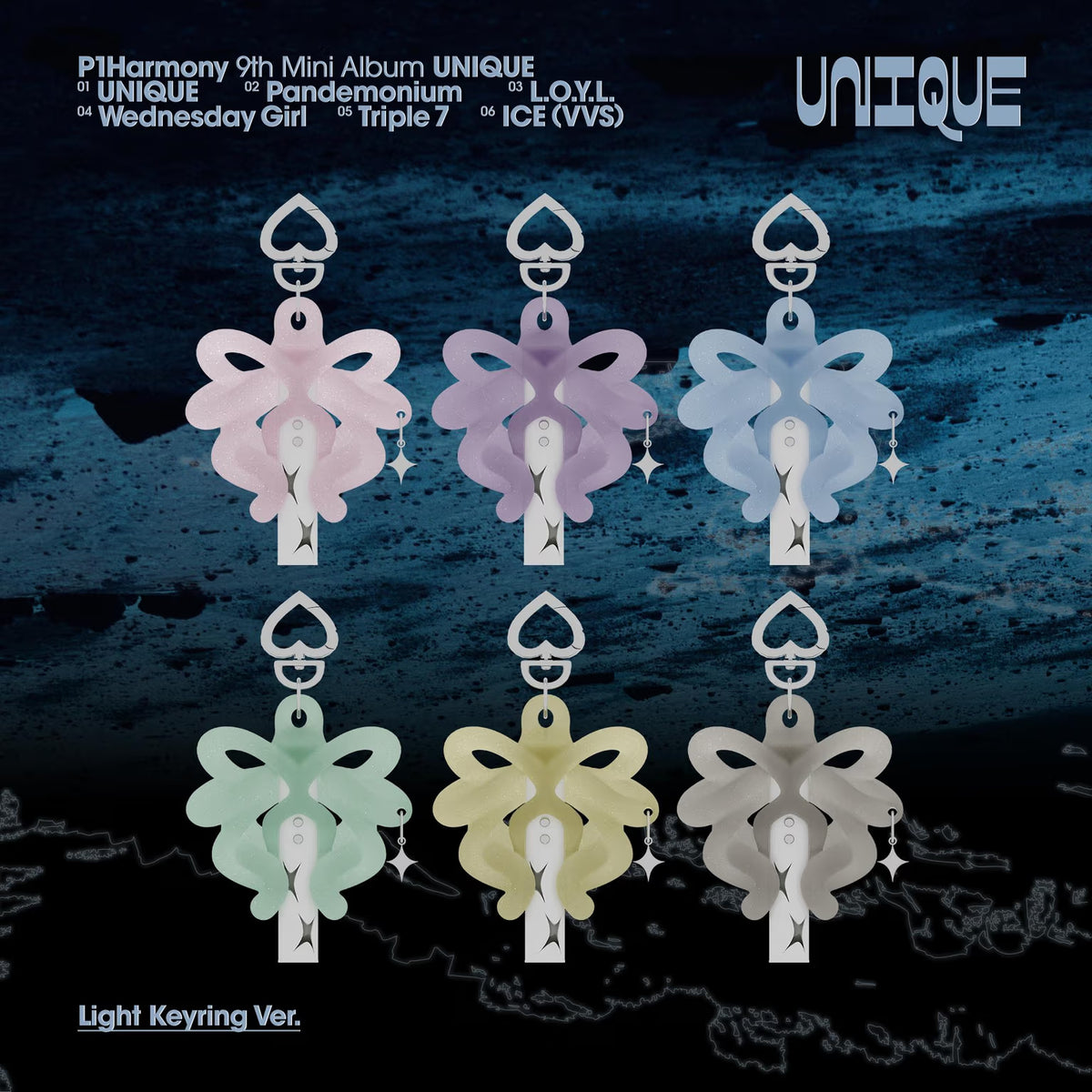 P1Harmony UNIQUE (Light Keyring Ver.) (Limited Edition)