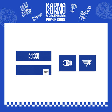 [PRE-ORDER] Stray Kids [KARMA POP-UP MD] HEAD BAND & SWEAT BAND SET