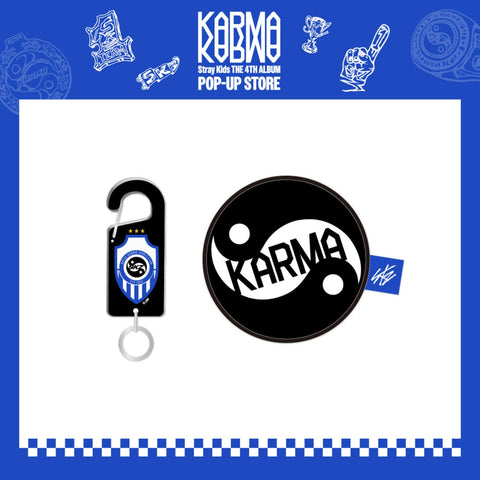 [PRE-ORDER] Stray Kids [KARMA POP-UP MD] ACRYLIC CARABINER & BALL POUCH SET