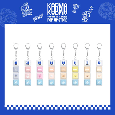 [PRE-ORDER] Stray Kids [KARMA POP-UP MD] SKZOO KEYCAP KEYRING