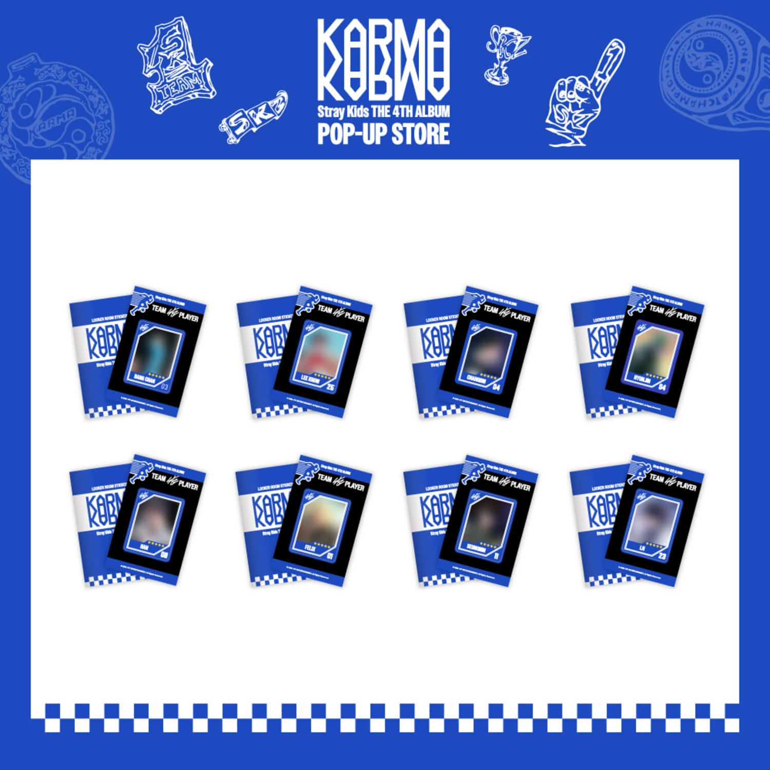 Stray Kids [KARMA POP-UP MD] LOCKER ROOM STICKER BOOK