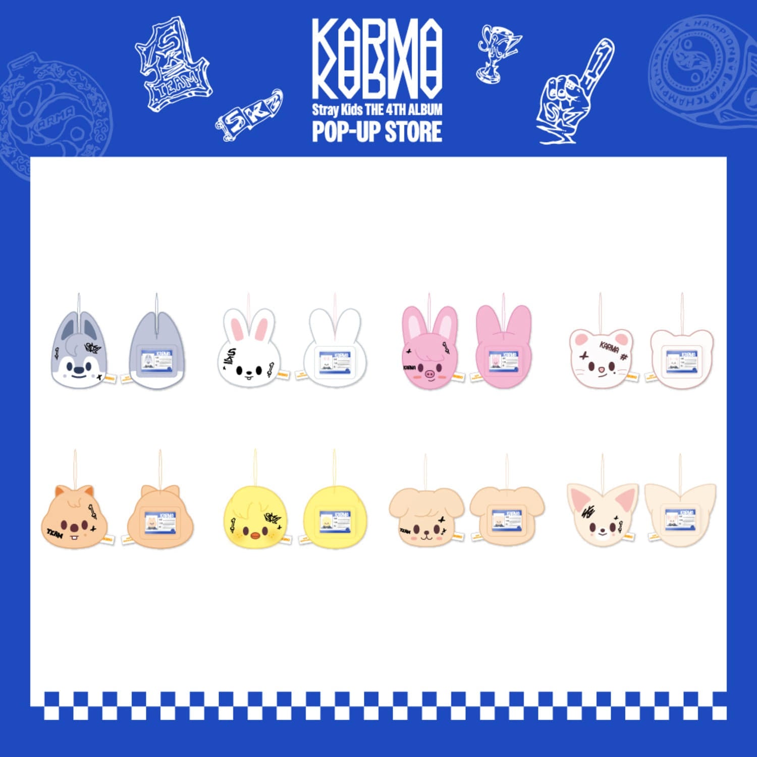 Stray Kids [KARMA POP-UP MD] SKZOO NAME TAG