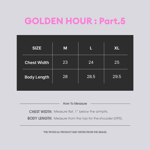 [PRE-ORDER] ATEEZ - GOLDEN HOUR : Part.5 - Pigment T-shirt