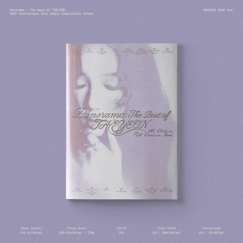 [PRE-ORDER] TAEYEON Panorama : The Best of TAEYEON (ARCHIVE BOOK Ver.)