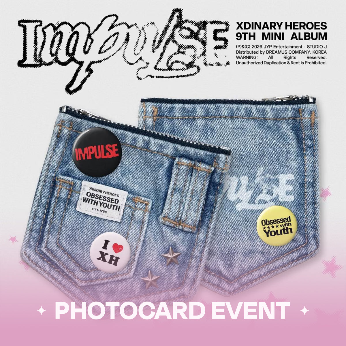 [PRE-ORDER] Xdinary Heroes - IMPULSE (DENIM POUCH Ver.)
