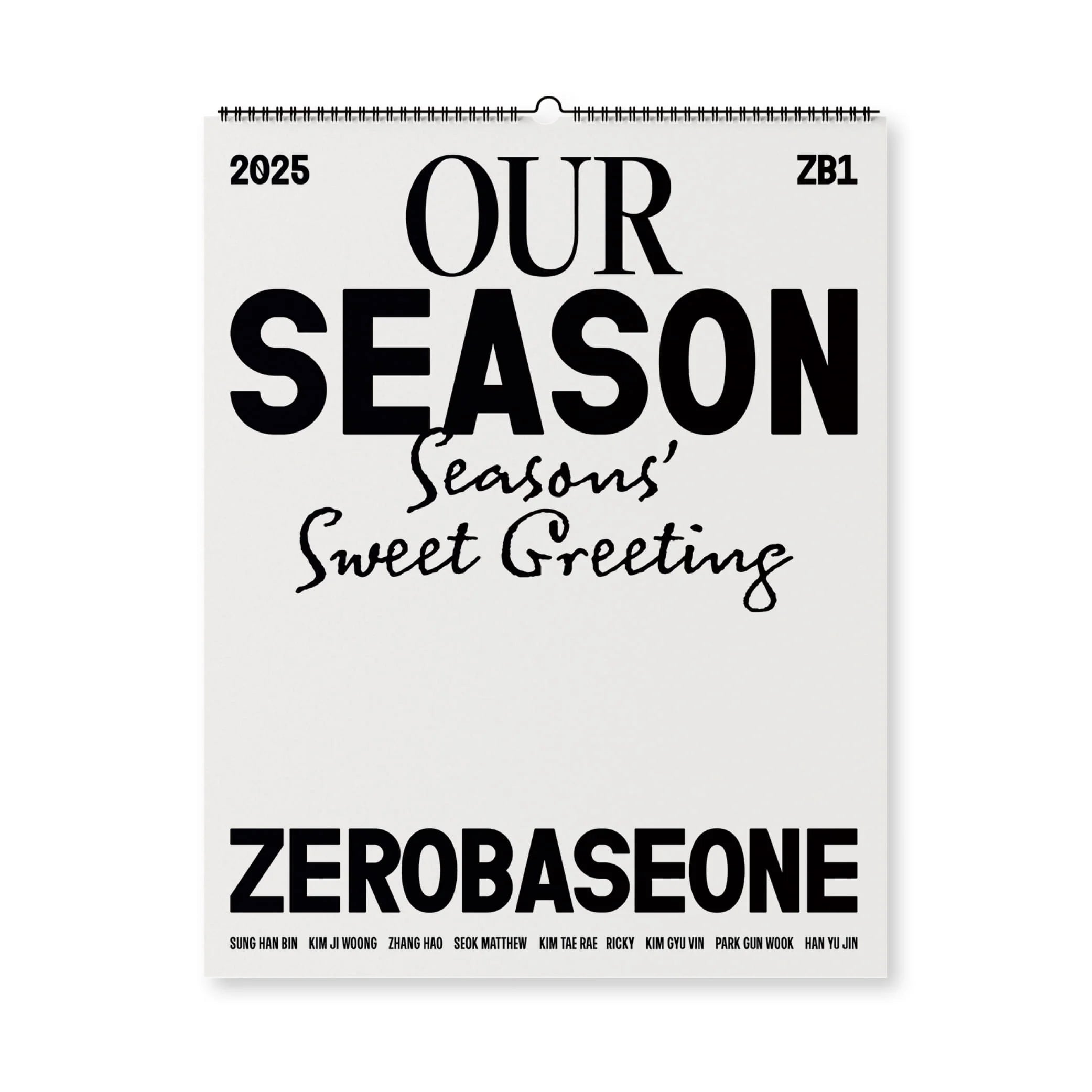 ZEROBASEONE 2025 SEASON'S GREETING 'OUR Season' (WALL CALENDAR)