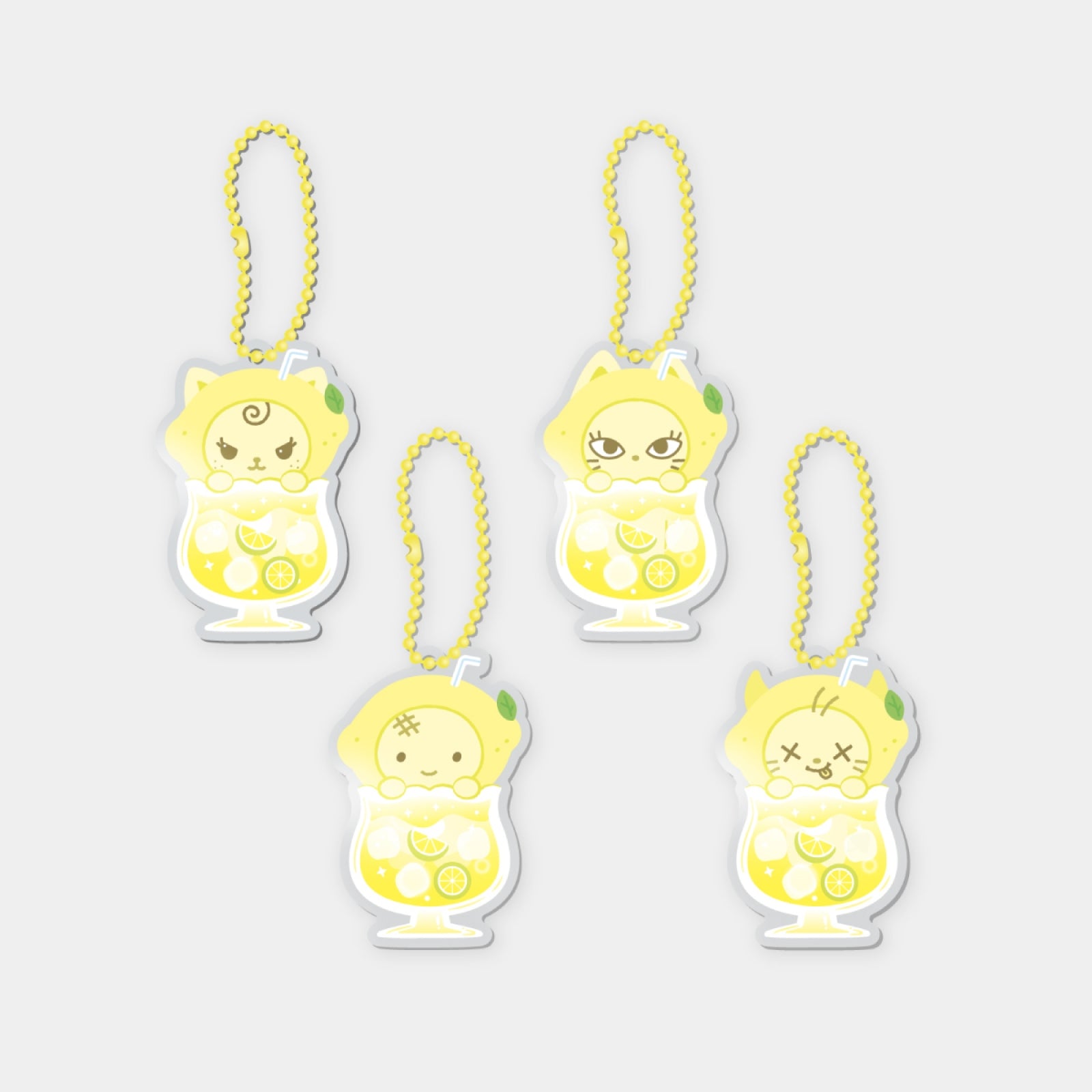 [PRE-ORDER] aespa [LEMONADE OFFICIAL MD] RANDOM MINI ACRYLIC SHAKER KEYRING