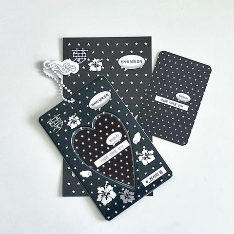 Black and White Photocard Holder