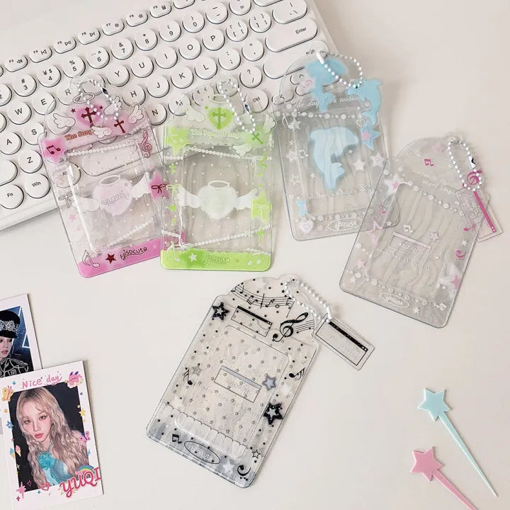 Music notes Clear Photocard holder