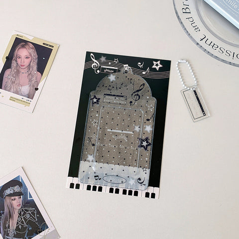 Music notes Clear Photocard holder