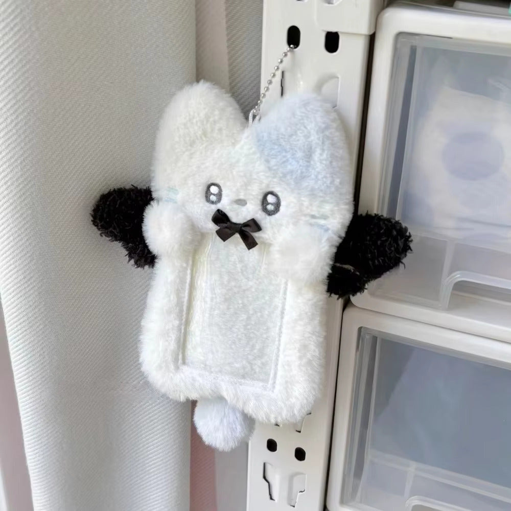 Bow Animal Plush Photocard Holder