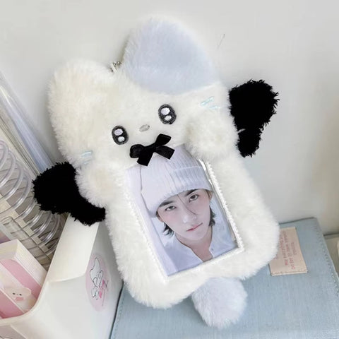 Bow Animal Plush Photocard Holder