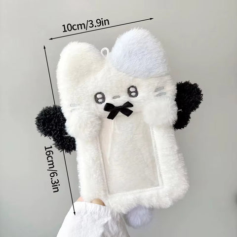 Bow Animal Plush Photocard Holder
