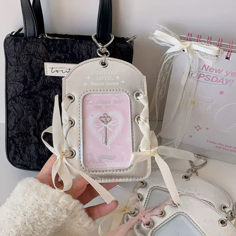 Ribbon Silver Photocard holder