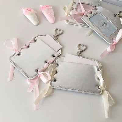Ribbon Silver Photocard holder