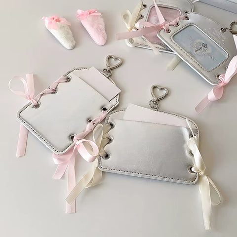 Ribbon Silver Photocard holder